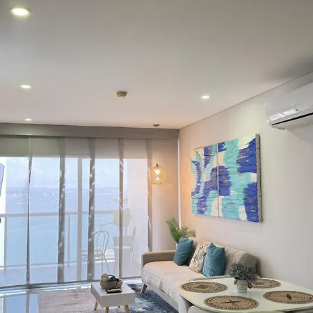 Apartamento Luxury In Bocagrande Vista Espectacular Cartagena